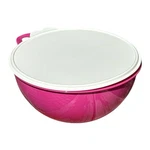 Tupperware Thatsa Mega 32 Cup Storage Serving Bowl W/ Lid #2539A-2 Maroon- New. Fixed Price $34.99.