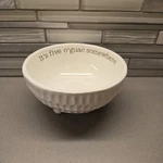 Mud Pie Guacamole Five Somewhere" White Bowl, No Spoon. Fixed Price $12.00.