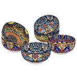 Vancasso Porcelain Cereal Bowls Set Of 6 Soup Bohemian Style Serving. Fixed Price $40.99.