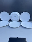 6 Ikea Collectible Salad Plate White Color 8 Inch #12011-2 By Sweden. Fixed Price $29.99.