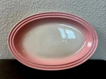 Le Creuset Oval Plate 30CM Stoneware Pre-owned Rare Powder Pink. Fixed Price $89.00.