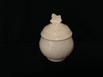 Mikasa Parisian Ivy One (1) Sugar Bowl & Lid Embossed White EF900 More Avail.. Fixed Price $19.95.