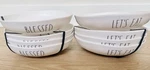 New Rae Dunn 4 Let Eat Blessed Pasta Salad Bowl Bundle Melamine Outdoor Bbq. Fixed Price $56.99.