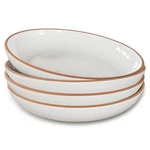 Mora Ceramic Large Pasta Bowls 30OZ, Set Of 4 - Serving, Ounces, Vanilla. Fixed Price $59.99.