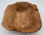 Enrico Acacia Wood Hand Carved Bowl Freeform Organic Decorative Serving 10IN. Fixed Price $15.00.