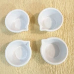 Vintage Gessner Melamine Style Condiment Bowls Set Of 4 White Pour Cups. Fixed Price $11.87.