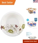 Dixie Ultra 12 Oz Heavy-weight Paper Bowls Eco-friendly & Stylish Design. Fixed Price $87.49.