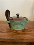 Irish Blessing 14 Crock Soup Bowl, Lid & Spoon Stirring Thoughts Jozie Gift. Fixed Price $14.99.