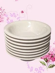 Carlisle 12 Oz Cereal Bowl Soup Pasta Melamine Sand Beige Pink Speckled Set Of 8. Fixed Price $34.99.