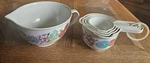 Pioneer Women Melamime Measure Cup 5 Piece Floral Set. Fixed Price $21.50.