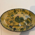 Willams Sonoma Italy Green Rooster Serving Dish 11X7 Rare WSO127. Fixed Price $79.99.