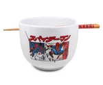 Marvel Spider-man Manga Comic Panels Ceramic Ramen Bowl With Chopsticks, 20 Oz. Fixed Price $29.95.