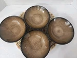 Set Of 4 Gourmet Basics By Mikasa Verona Soup/cereal Bowls Brown. Fixed Price $24.99.