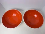 Rachael Ray Rise Extra Large Serving Bowls 10.25" Orange And White Set Of. Fixed Price $22.99.