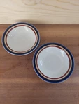 Vtg Imperial Mikasa Stoneware MW150 Blue 5.5" X 1" Bowls Set Of 2. Fixed Price $19.51.