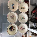 Vintage Kelloggs Cereal Bowls Set Of 6. Fixed Price $60.00.