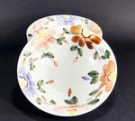 Colorful Stoneware Soup Cereal Bowls Floral Bouquet Daily Dining 6 3/8" Set Of. Fixed Price $17.99.