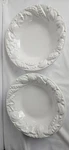 White Italian Pasta Bowls Pottery Barn Embossed Vegetable Set Of 2 Italy 10". Fixed Price $29.50.