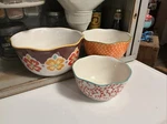 The Pioneer Woman Flea Market 3-PIECE Large Serving Nesting Bowl Set. Fixed Price $21.60.
