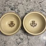 Pfaltzgraff Village Fruit Dessert Soup Cereal 6" Set Of 2 Crazing 6-9. Fixed Price $8.00.