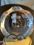 Badash Art Hand Decorated Glass Bowl With Silver Folio Made In Turkey 14 Clear. Fixed Price $29.28.
