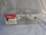 2009 Better Homes And Gardens Holly Berry Christmas Small Bowls Gold Rim. Fixed Price $14.00.