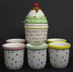 Alco Ice Cream Makes Me Happy 8 Piece Serving Set Pastels. Fixed Price $21.99.