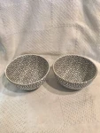 Thyme & Table Black White Dot Stoneware Round Bowls 6 D..3 Set Of 2. Fixed Price $20.61.