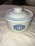 Pfaltzgraff Yorktowne Butter Tub Crock With Lid 065 Blue Usa. Fixed Price $19.97.