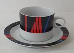 Postmodern Art Deco Studio Nova Cup Saucer Designed By Larry Laslo "jazz". Fixed Price $39.85.