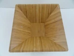 Pampered Chef Bamboo Salad Serving Bowl 2254 Wood Square Large Pasta Chips. Fixed Price $9.99.