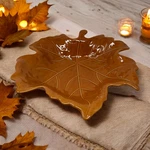Kohls Harvest Fall Maple Leaf Ceramic Bowl Autumn Centerpiece Earthy Home Decor. Fixed Price $14.98.