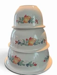 Corelle Coordinates Stoneware Mixing Bowls Set Fruit Pattern 1 2 3 Qt. Fixed Price $27.30.