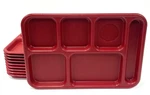 10PCS Cambro Usa School Lunch Food Tray Cafeteria Jail 6 Compartment BCT1014. Fixed Price $39.99.