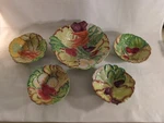 Temp-tations By Tara Figural Vegetable Salad Bowls Complete Set Of 5 Ceramic. Fixed Price $44.99.
