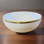 Charter Club Grand Buffet Gold 2002 White Porcelain Serving Bowl. Fixed Price $55.00.
