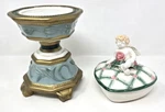 Fitz & Floyd, Clairmont - Pilar Candleholder Omnibus Cherub Heart Trinket Dish. Fixed Price $25.84.