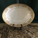 Vintage Noritake Lucerne 9 Oval Serving Bowl Gold Trim Mint! 2 Avail. Fixed Price $23.88.