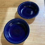 2 Homer Laughlin Fiesta Ware 7 Coupe Soup Cereal Bowls Cobalt Blue Hlc Usa. Fixed Price $25.00.