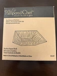 Pampered Chef Bamboo Medium Square Serving Salad Bowl #2249. Fixed Price $13.95.