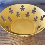 Alessi Girotondo King Kong Fruit Bowl Italy Perforated Edge Yellow Small 3.5 X8. Fixed Price $45.00.
