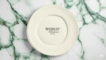 World Tableware FH-501 Farmhouse Cream White 8 Rimmed Plate (10 Pcs.). Fixed Price $49.99.