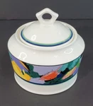 Vintage 1990'S Christopher Stuart Optima Van Gogh Sugar Bowl & Lid 4". Fixed Price $24.95.