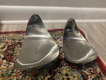 Georg Jensen Tableware Stainless Steel Modern Leaf Bowls Set 2. Fixed Price $85.00.