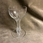 Circa 1910 Edwardian Era Hollow Stem Champagne Coupe Glass Cut Panel Design #. Fixed Price $9.00.