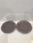 Set Of 2 Pottery Barn Emma Salad Plates Lavender Purple 9". Fixed Price $16.99.