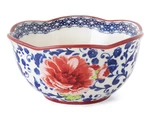 Pioneer Woman Heritage Floral Cereal Bowl Blue White Red Kitchen Stoneware Nwt. Fixed Price $29.00.