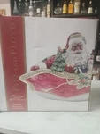 Fitz And Floyd Holiday Home African American Santa Serving Bowl Multicolored. Fixed Price $62.99.