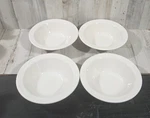 Homer Laughlin White Ceramic Cereal Soup 6.5" Bowls Restaurant Ware Set Of 4. Fixed Price $24.95.