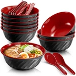 Set Of 10 Melamine Miso Soup With Spoons, 26 Oz Large Cereal Bowls, 6.8.... Fixed Price $32.99.